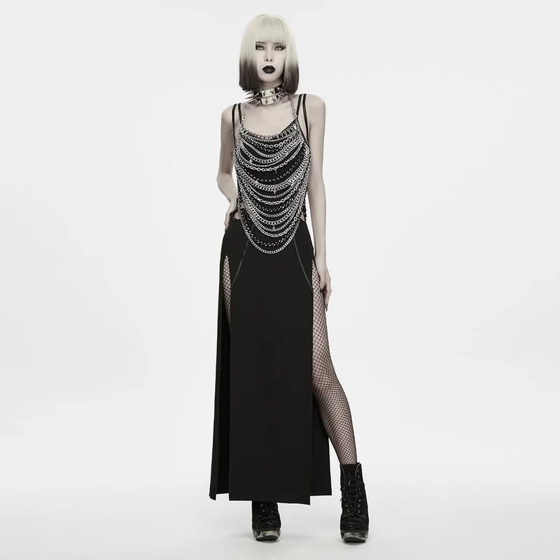 Punk-Choker mit Nieten für Damen