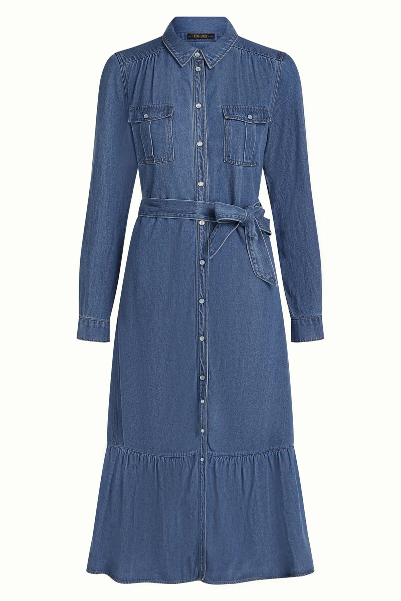 Olive Ruffle Dress Monrose