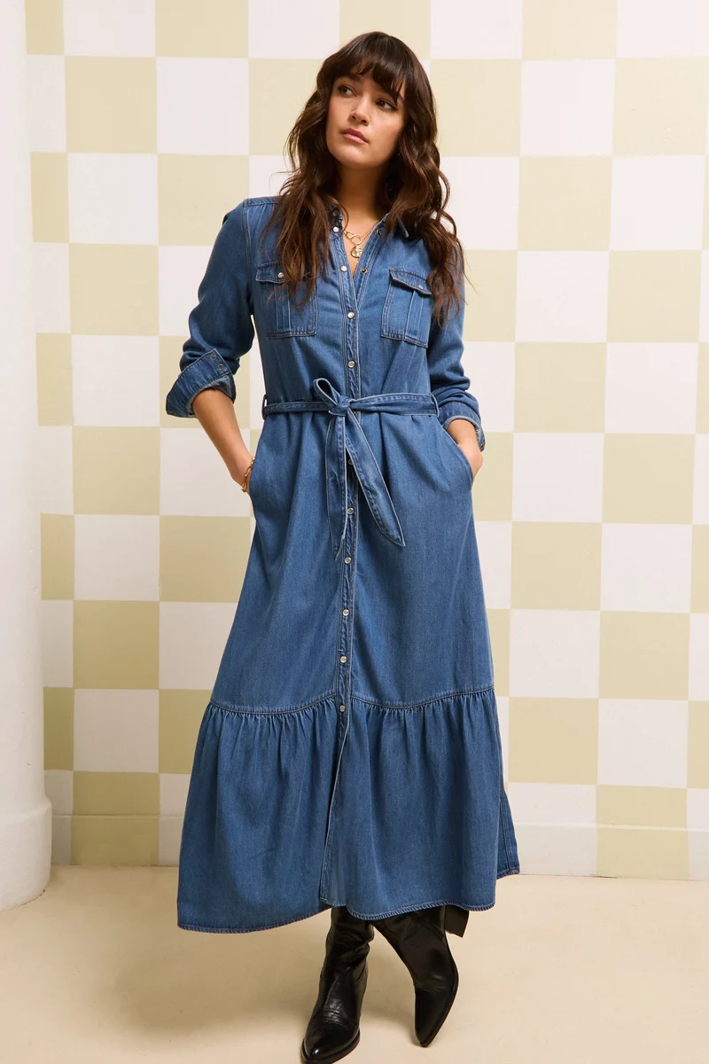 Olive Ruffle Dress Monrose