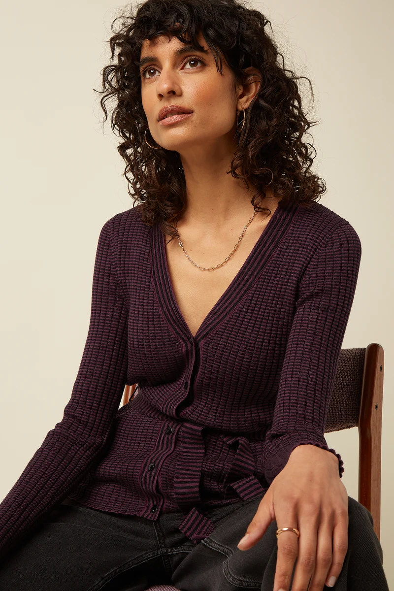 Mila Rib Cardi Sere
