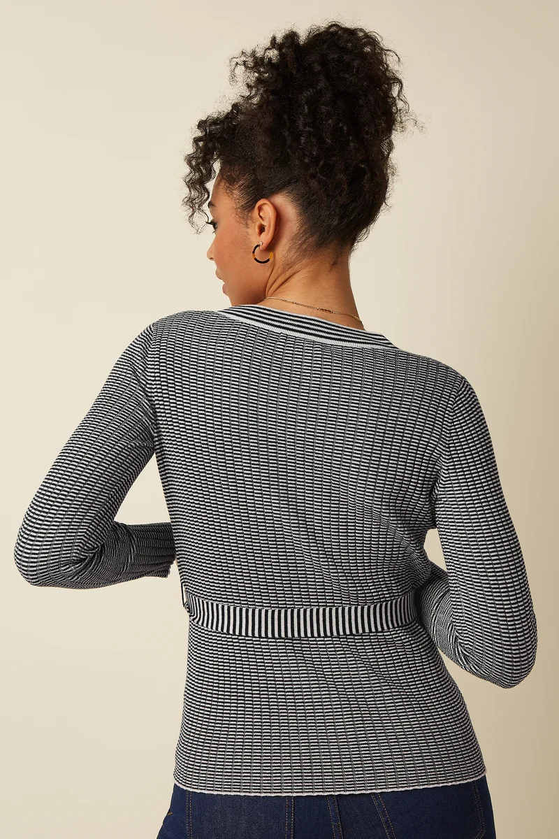 Mila Rib Cardi Sere