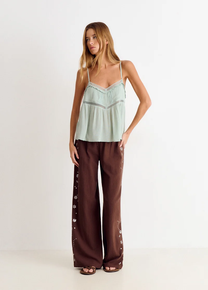 Slip strap top