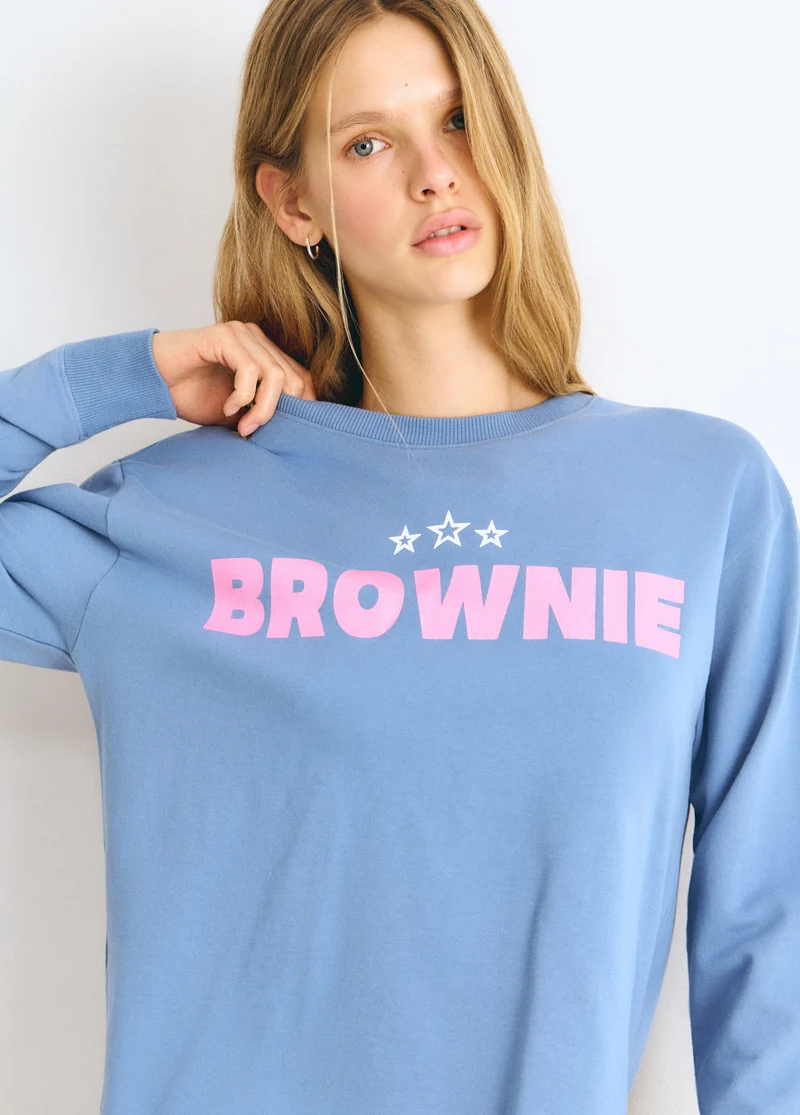 Star print sweatshirt