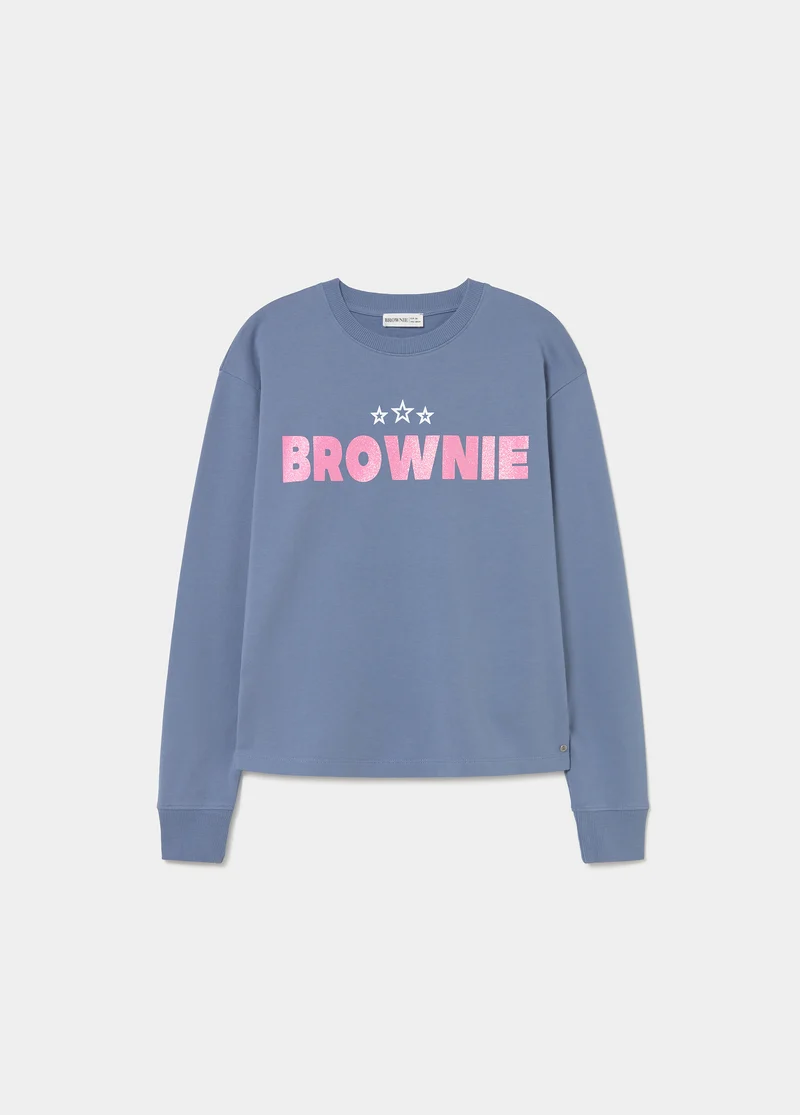 Star print sweatshirt