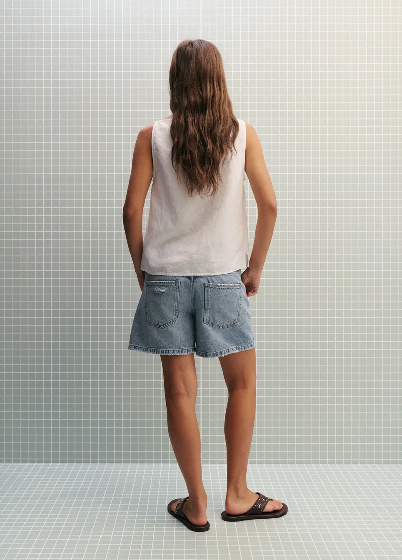 Linen flap top