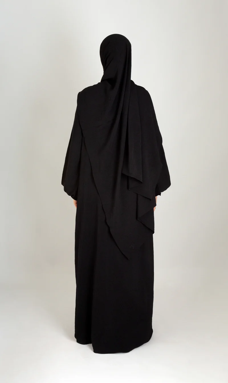 A-Linien-Puff-Jazz-Abaya R - Schwarz
