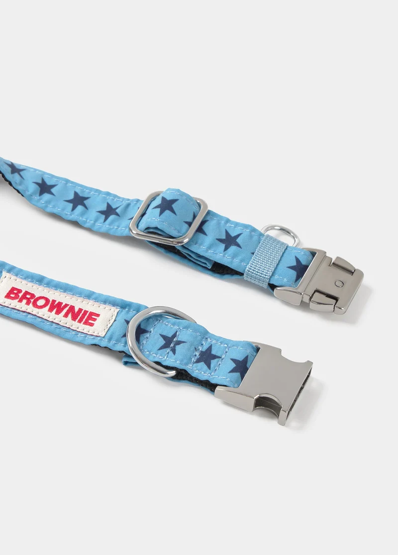 Pet collar star print