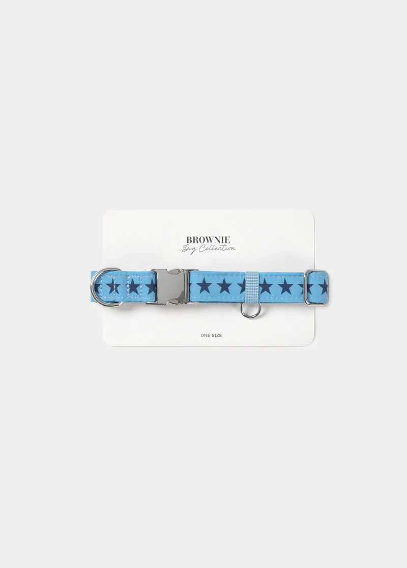 Pet collar star print