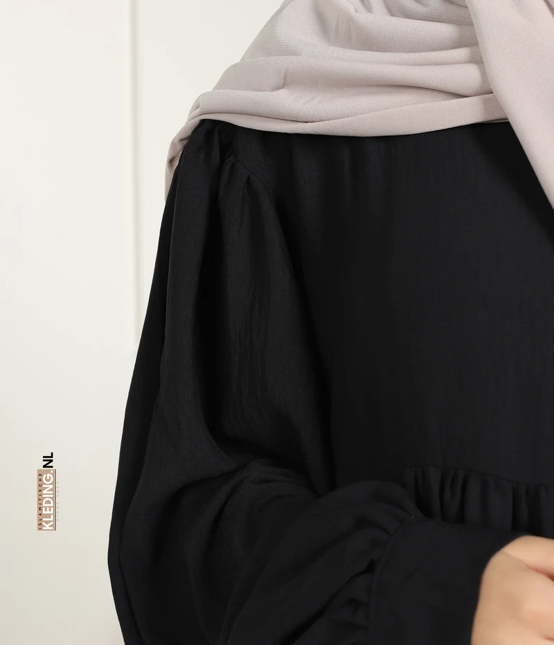 Jilbab Jazz Ballonärmel - Schwarz