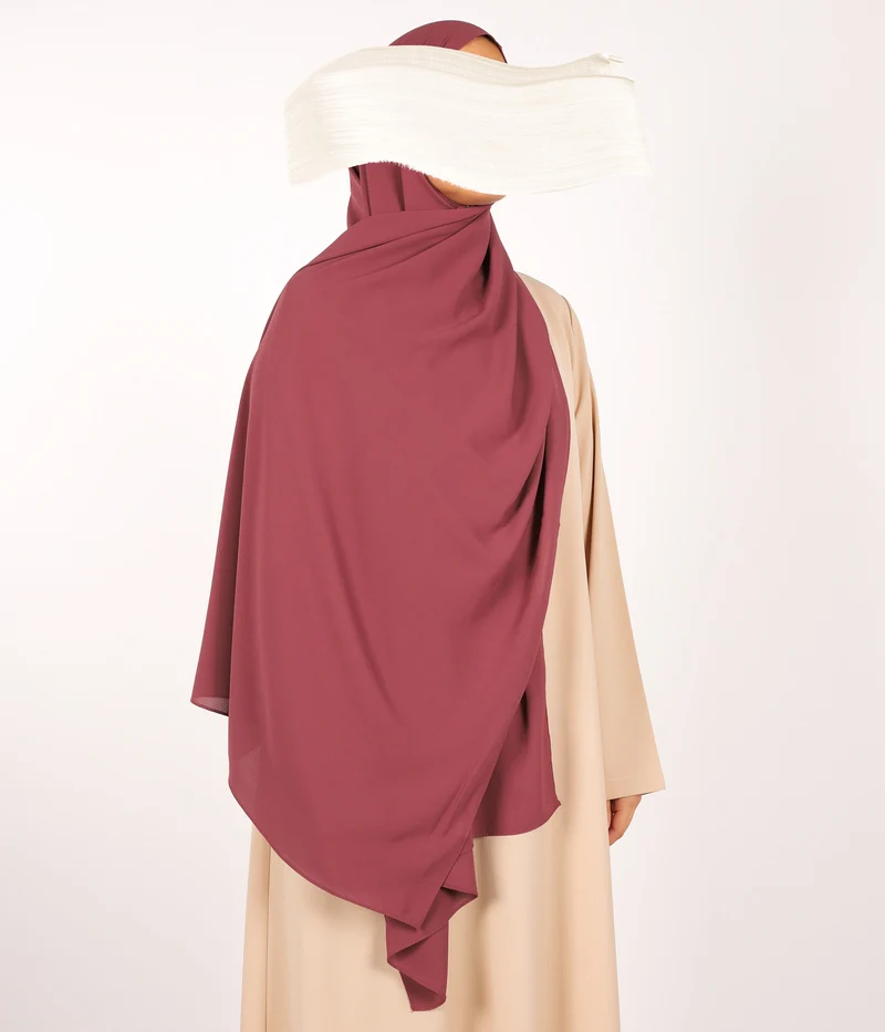 Schal Chiffon Blickdicht Wood Rose