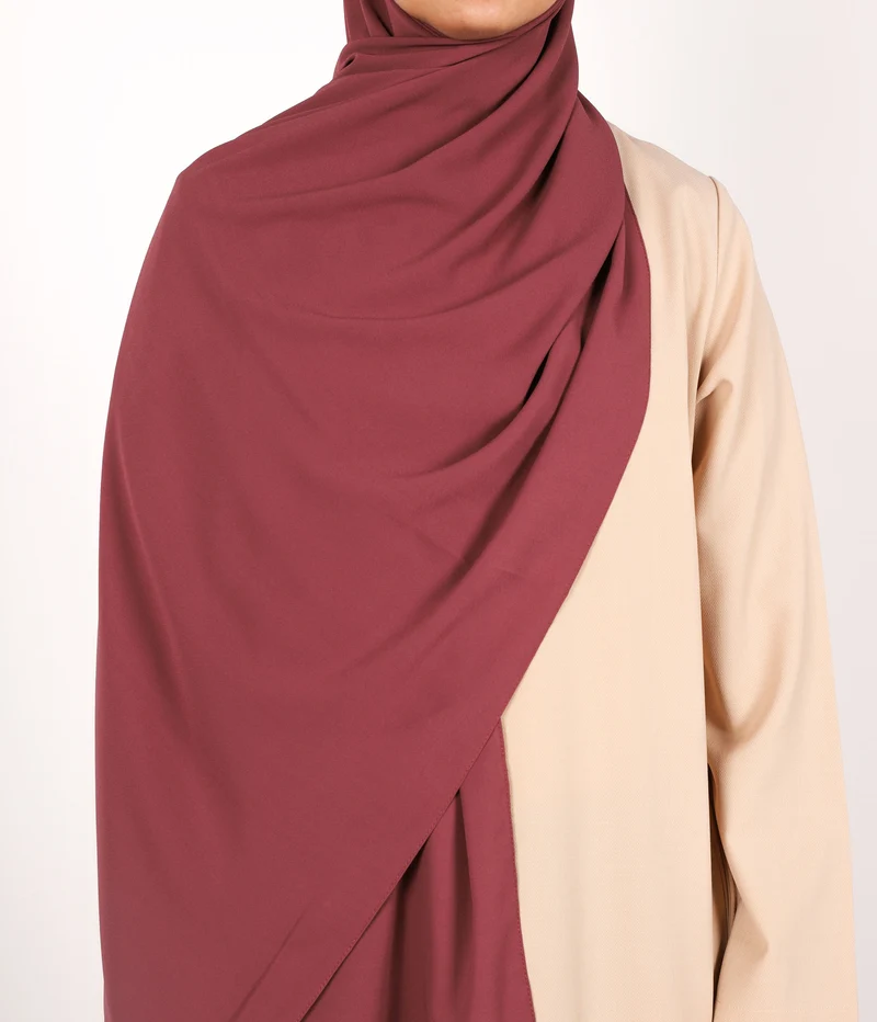 Schal Chiffon Blickdicht Wood Rose