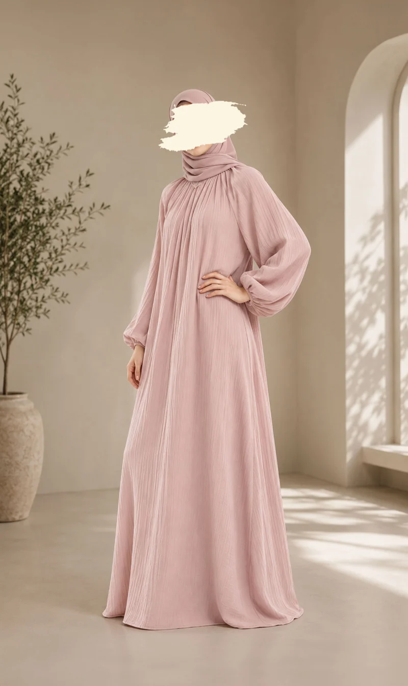 Weiche Baumwoll-Abaya Tifrah
