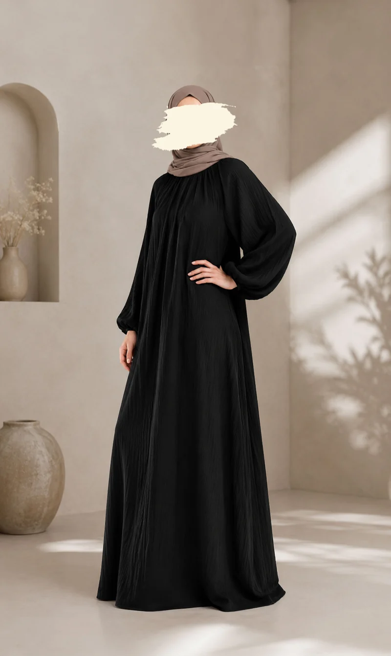 Weiche Baumwoll-Abaya Tifrah