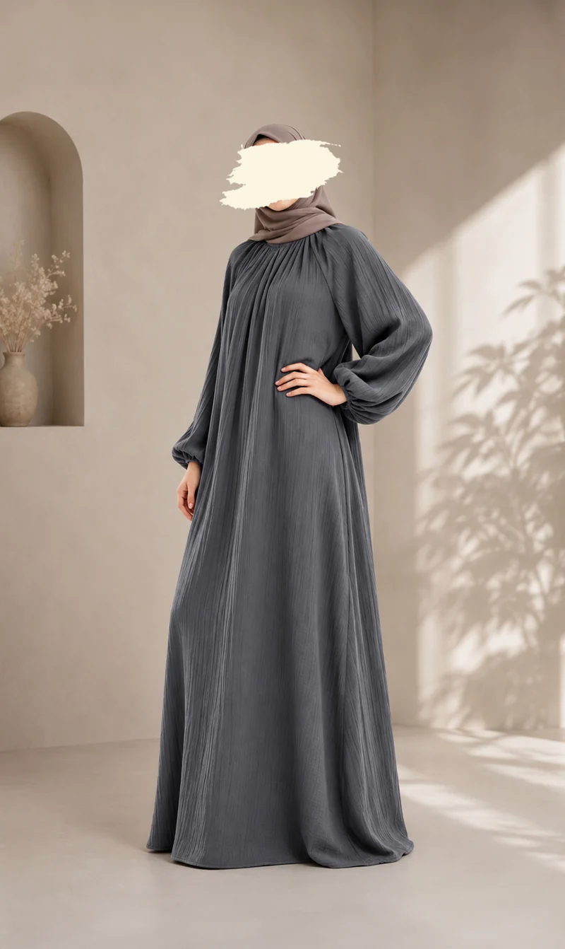 Weiche Baumwoll-Abaya Tifrah