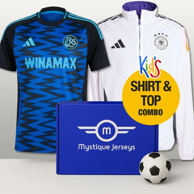 Mystery-Kombibox mit Fußballtrikot und Oberteil für Kinder
