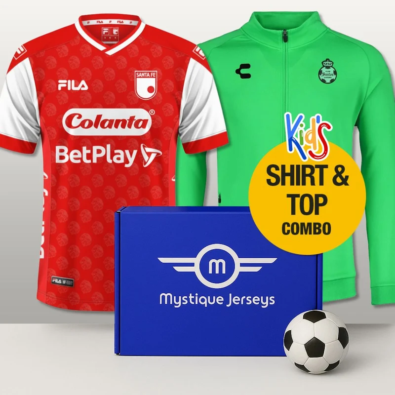Mystery-Kombibox mit Fußballtrikot und Oberteil für Kinder