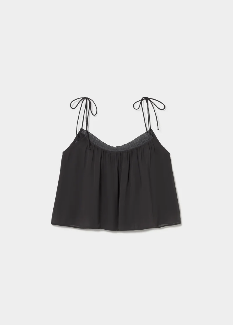 Lace strap top