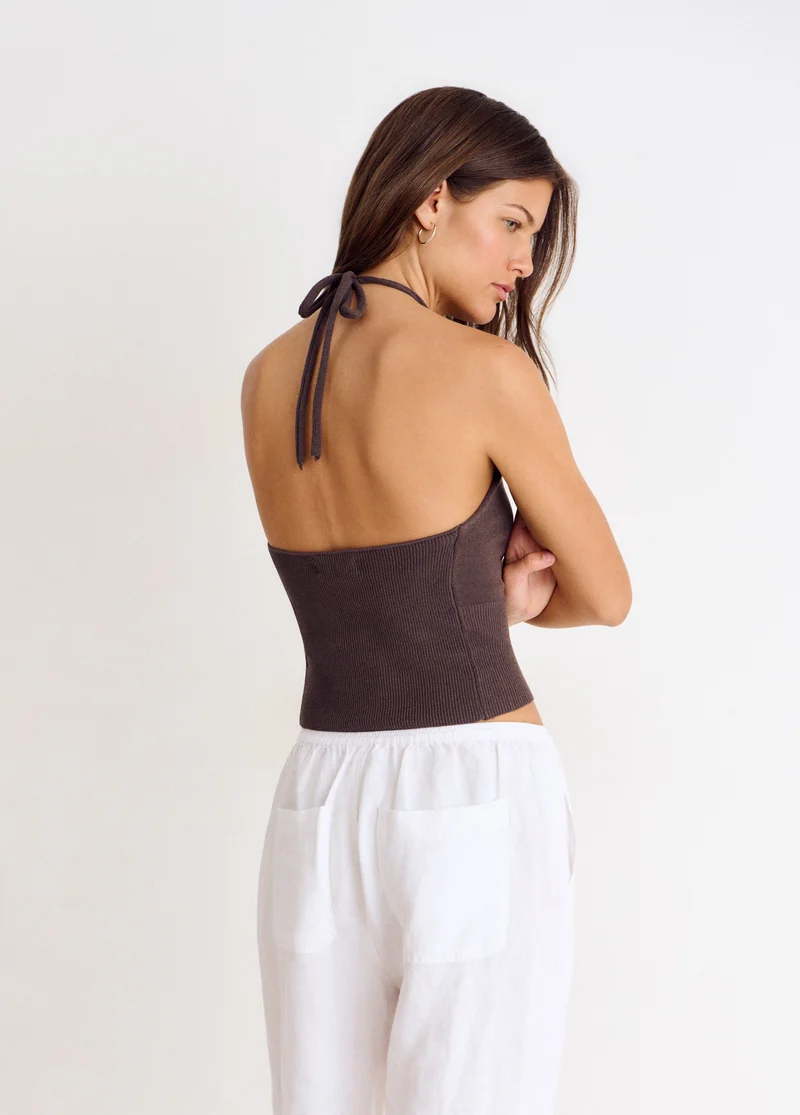 Crochet halter top
