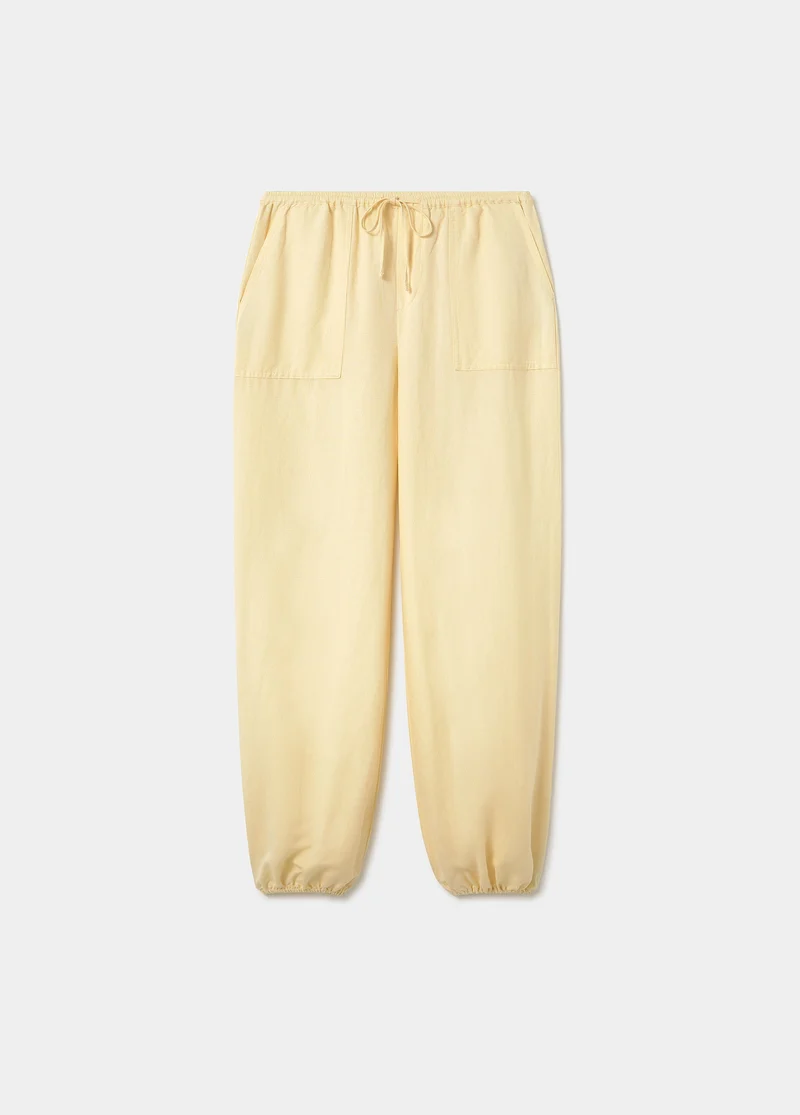 Linen harem pants