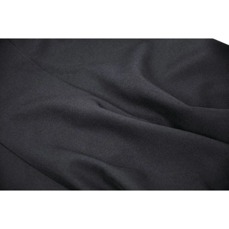 Damen-Grunge-Kleid mit Stehkragen und Streifenmuster