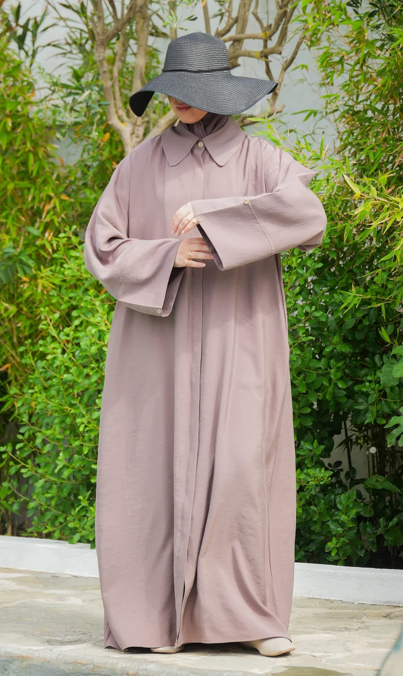 Elisa Lyocell Blusenkleid Pflaume