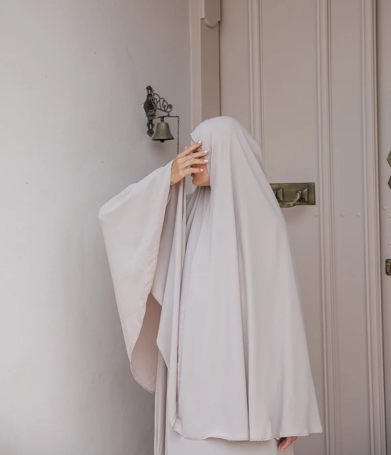 Pearl Puff Abaya SET UsW - Klares Taupe