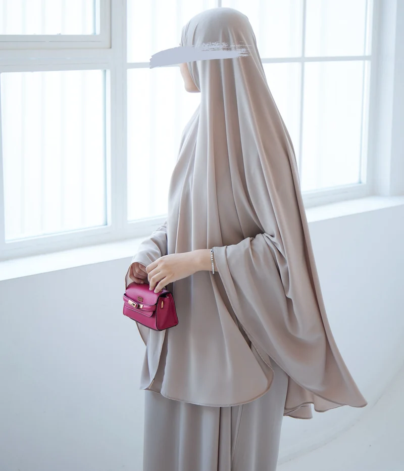 Pearl Puff Abaya SET UsW - Klares Taupe