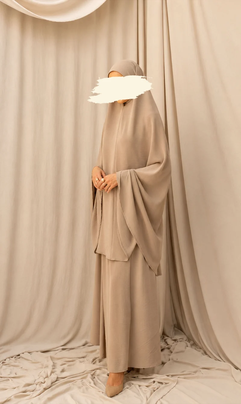 Knie-Khimar mit Rock-Set JAZZ - Latte