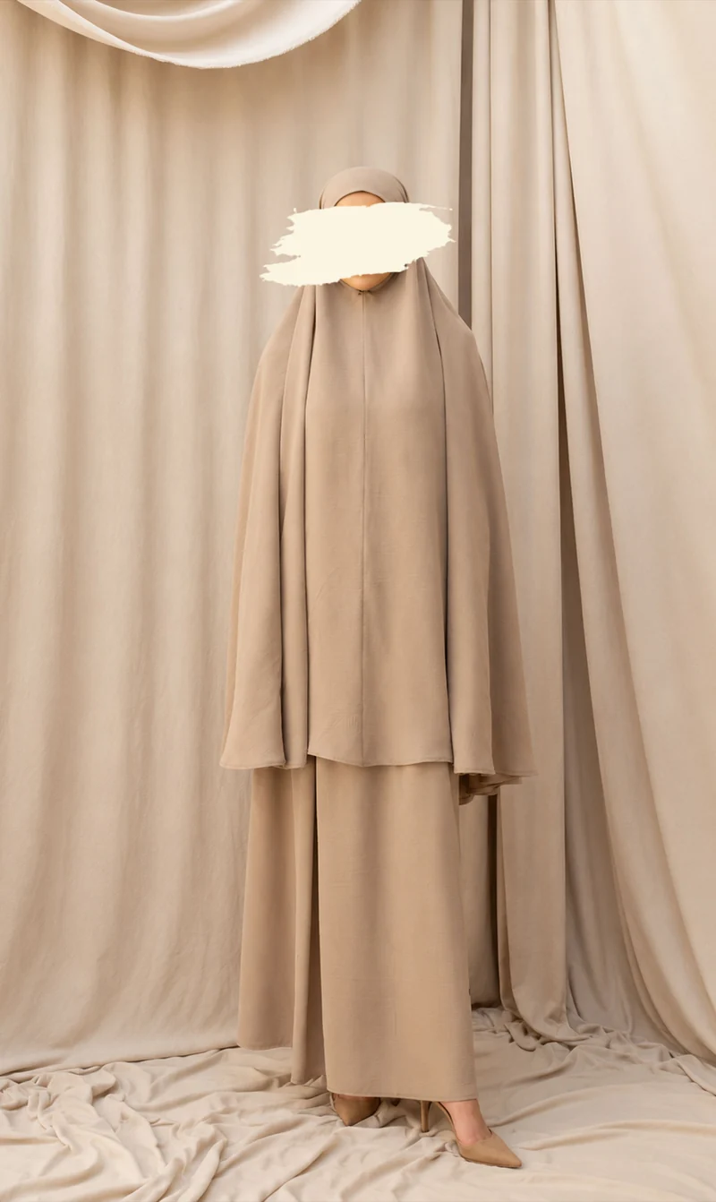 Knie-Khimar mit Rock-Set JAZZ - Latte