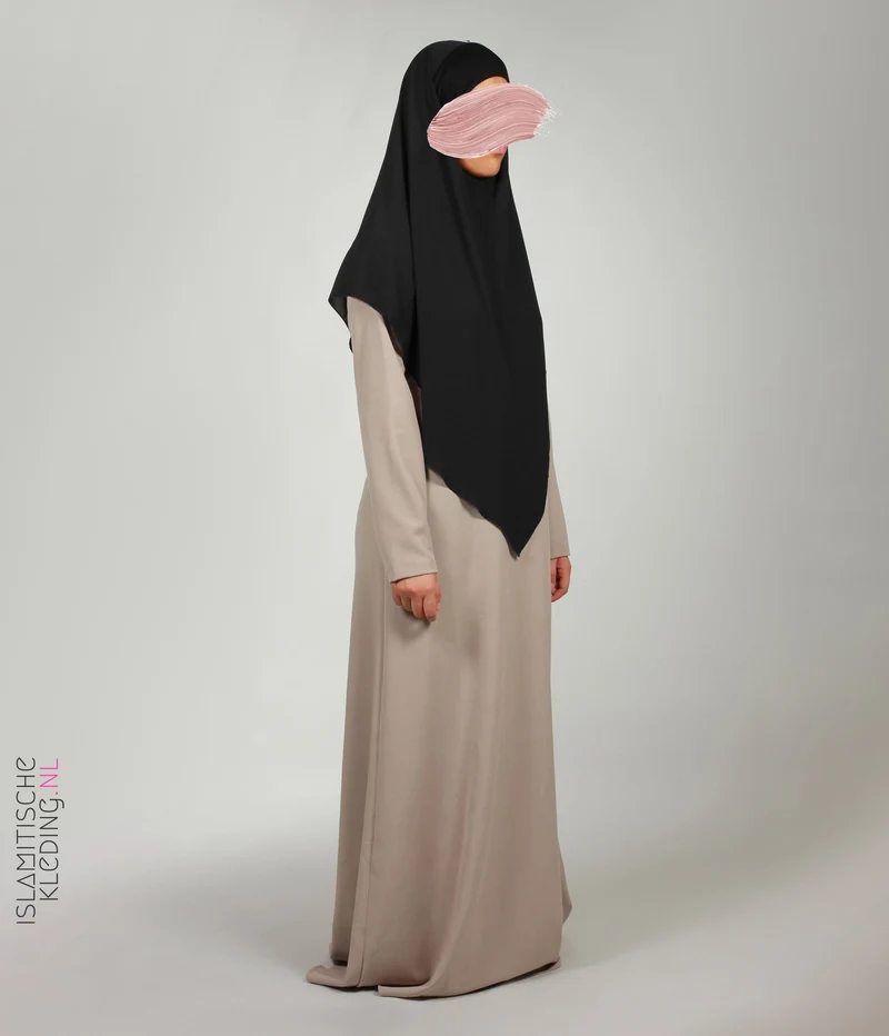 Chiffon Khimar Schwarz