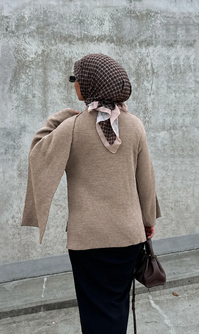 Weicher Strick-Wickelcardigan