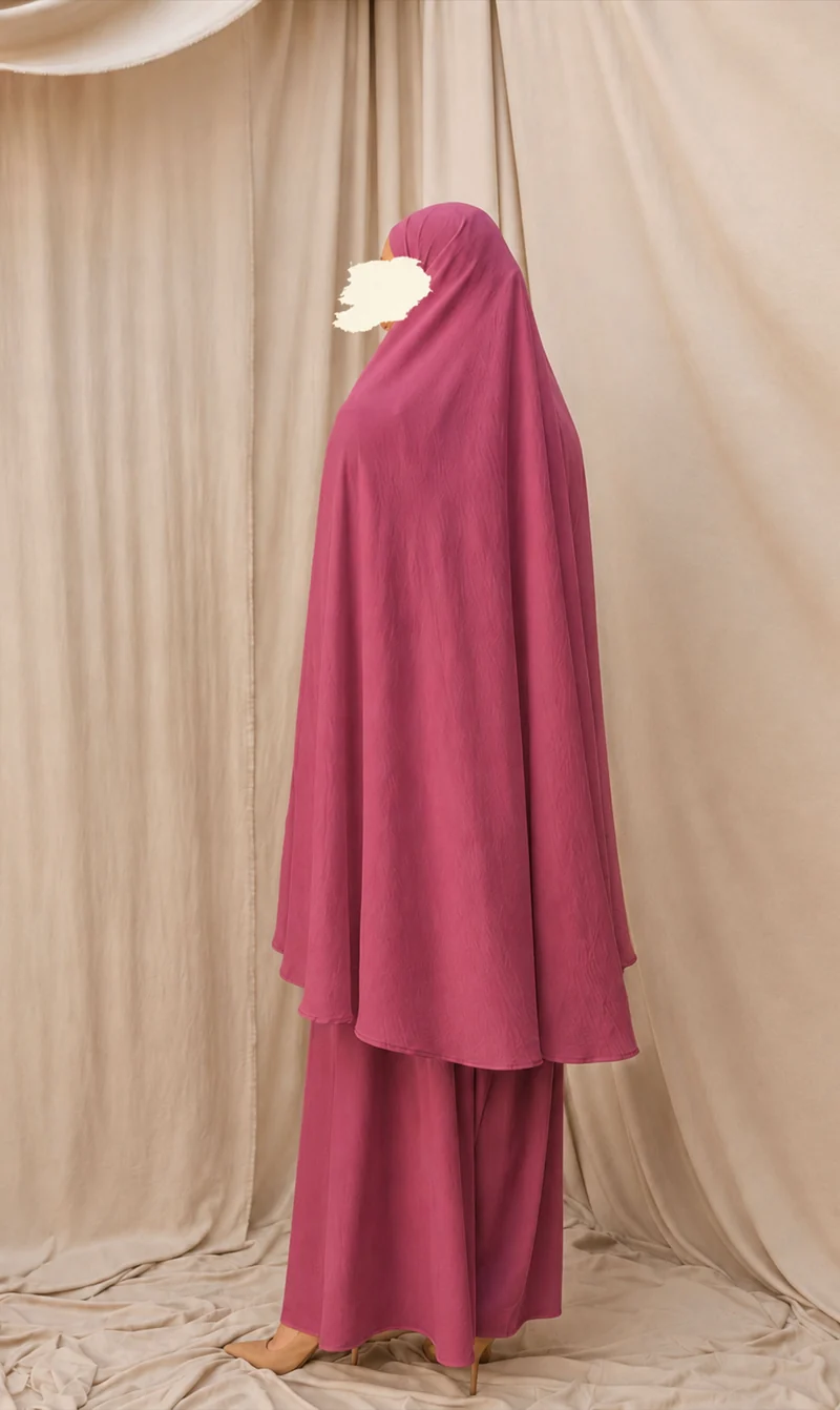 Knie-Khimar mit Rock-Set JAZZ - Himbeere