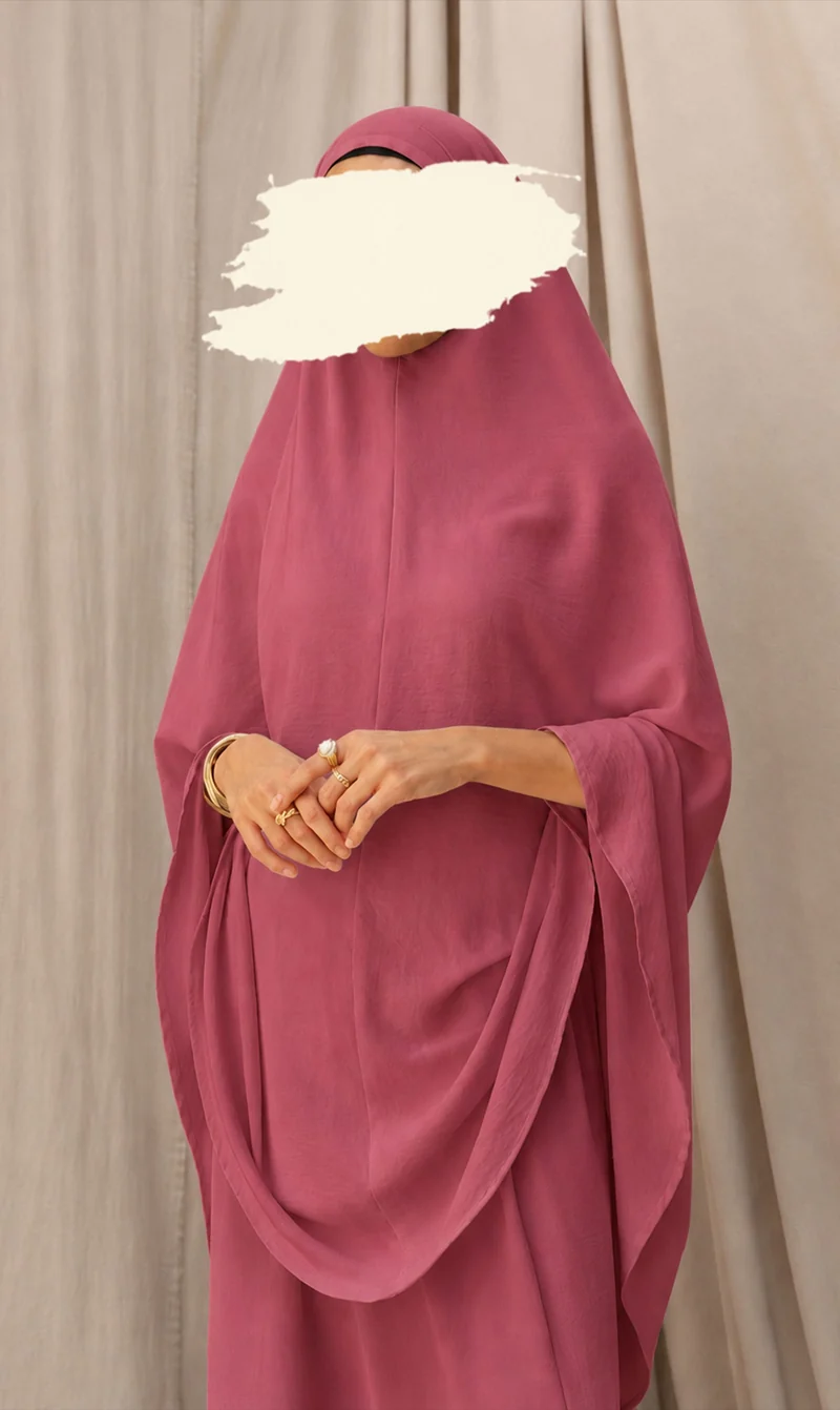 Knie-Khimar mit Rock-Set JAZZ - Himbeere