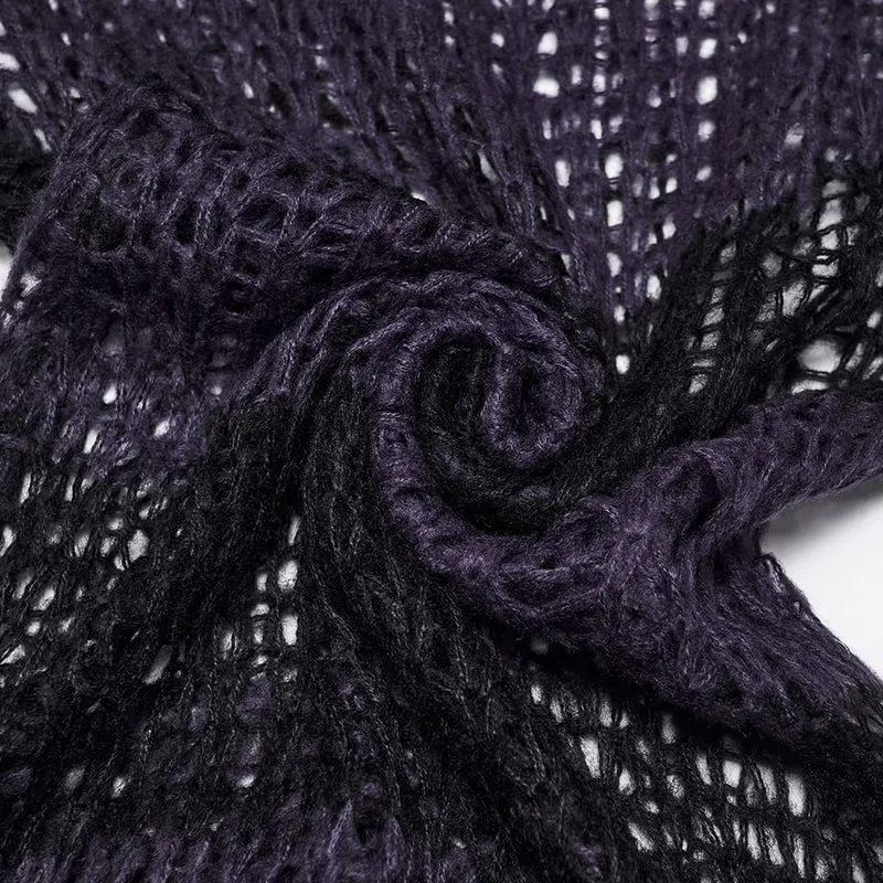 Gothic-Pullover für Damen mit langen Ärmeln
