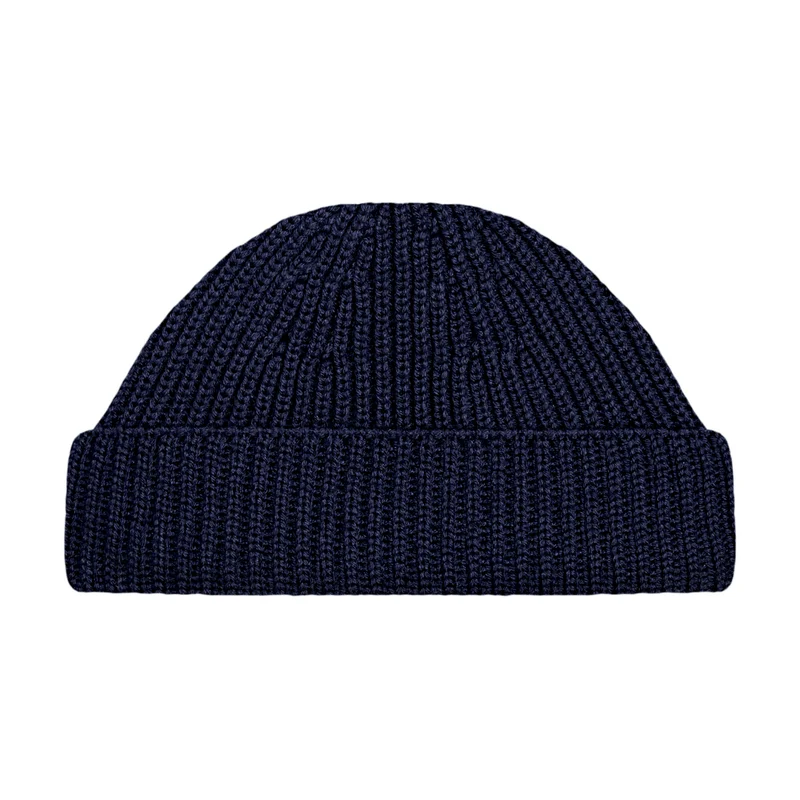 Chunky Extra Fine Merino Ribbed Beanie - Long