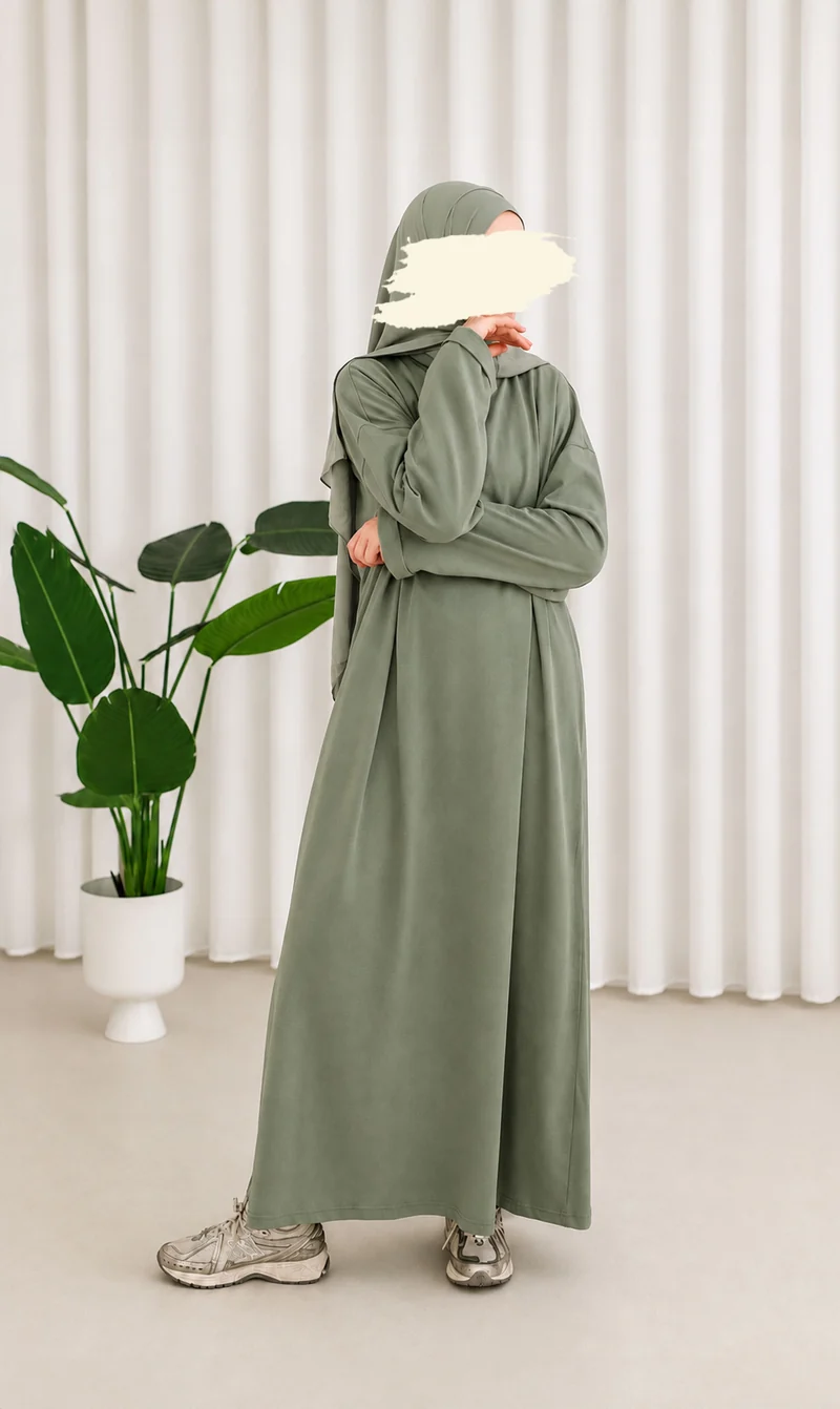 Bequemes Baumwoll-T-Shirt Abaya Busra