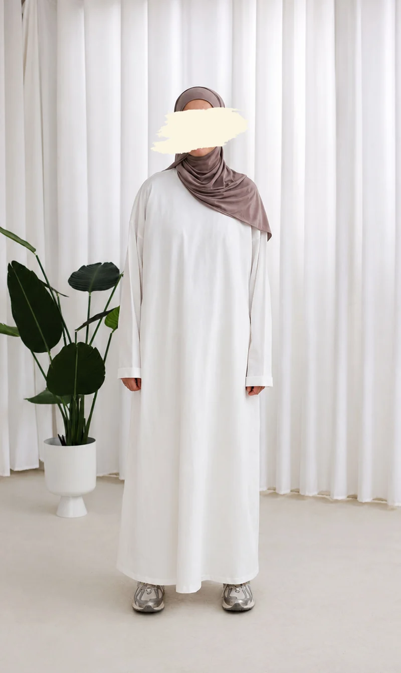 Bequemes Baumwoll-T-Shirt Abaya Busra