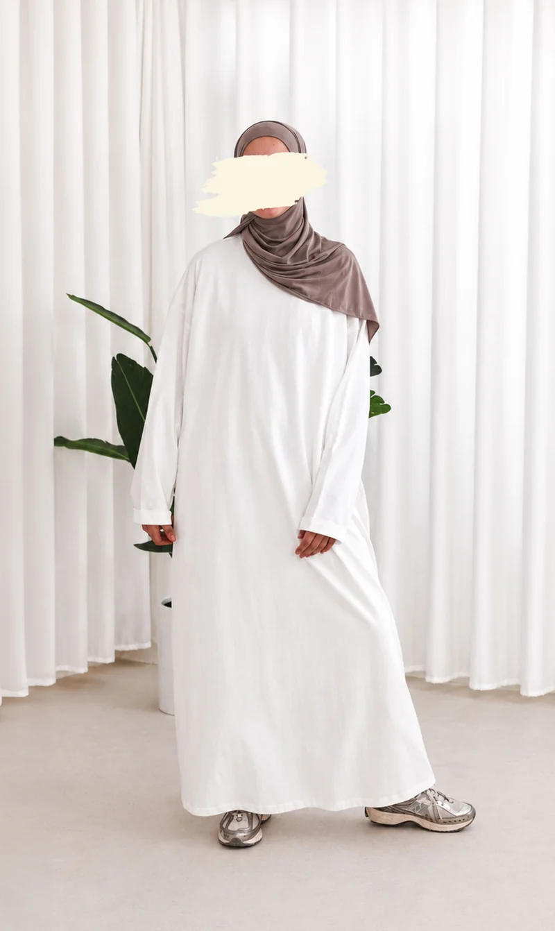 Bequemes Baumwoll-T-Shirt Abaya Busra