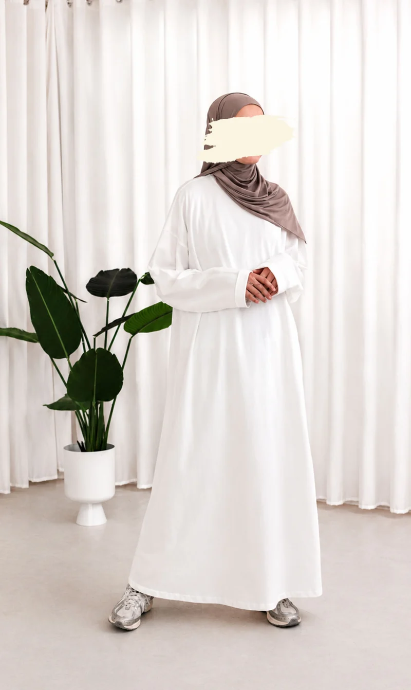 Bequemes Baumwoll-T-Shirt Abaya Busra