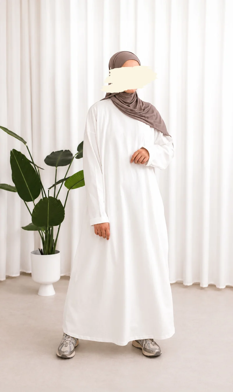 Bequemes Baumwoll-T-Shirt Abaya Busra