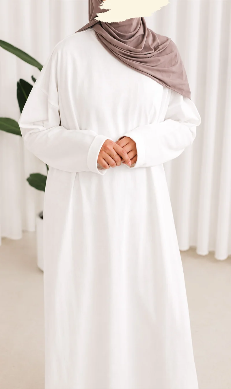 Bequemes Baumwoll-T-Shirt Abaya Busra