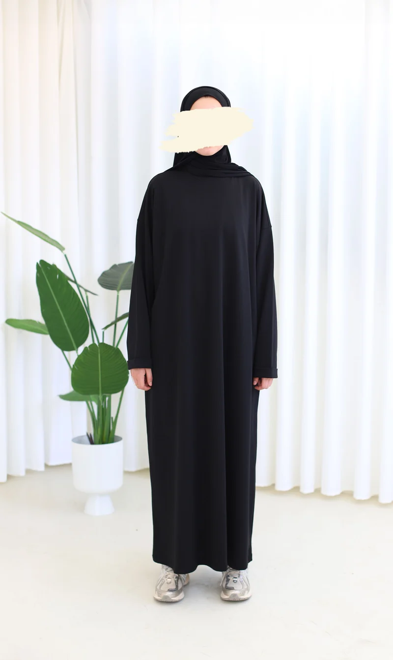 Bequemes Baumwoll-T-Shirt Abaya Busra