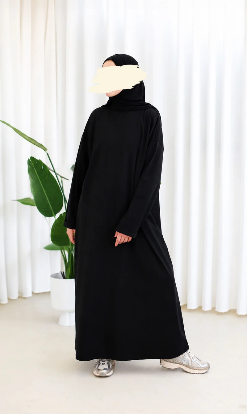 Bequemes Baumwoll-T-Shirt Abaya Busra