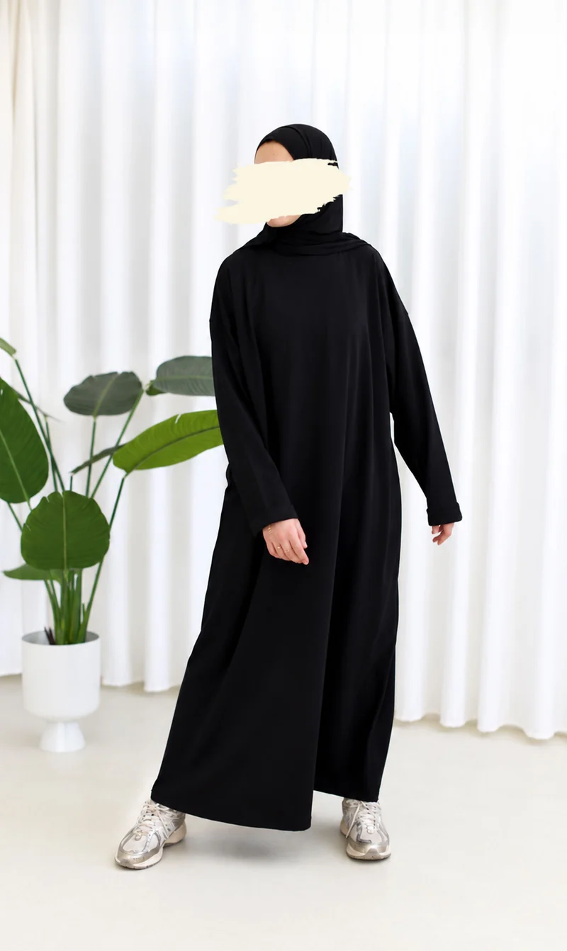 Bequemes Baumwoll-T-Shirt Abaya Busra