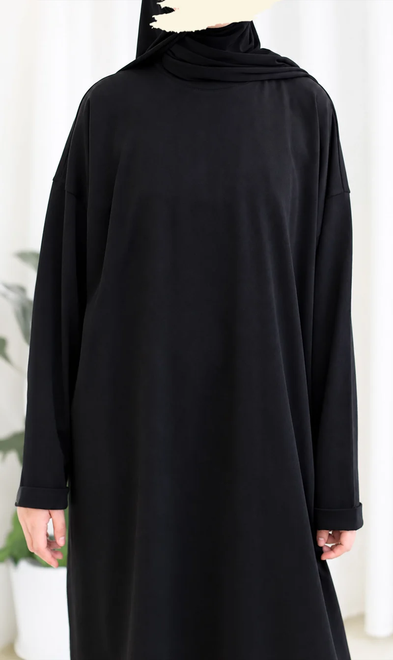 Bequemes Baumwoll-T-Shirt Abaya Busra