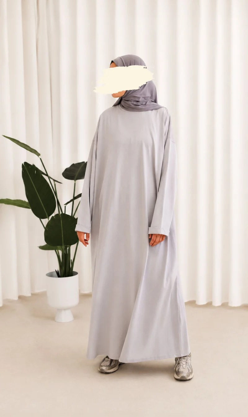 Bequemes Baumwoll-T-Shirt Abaya Busra