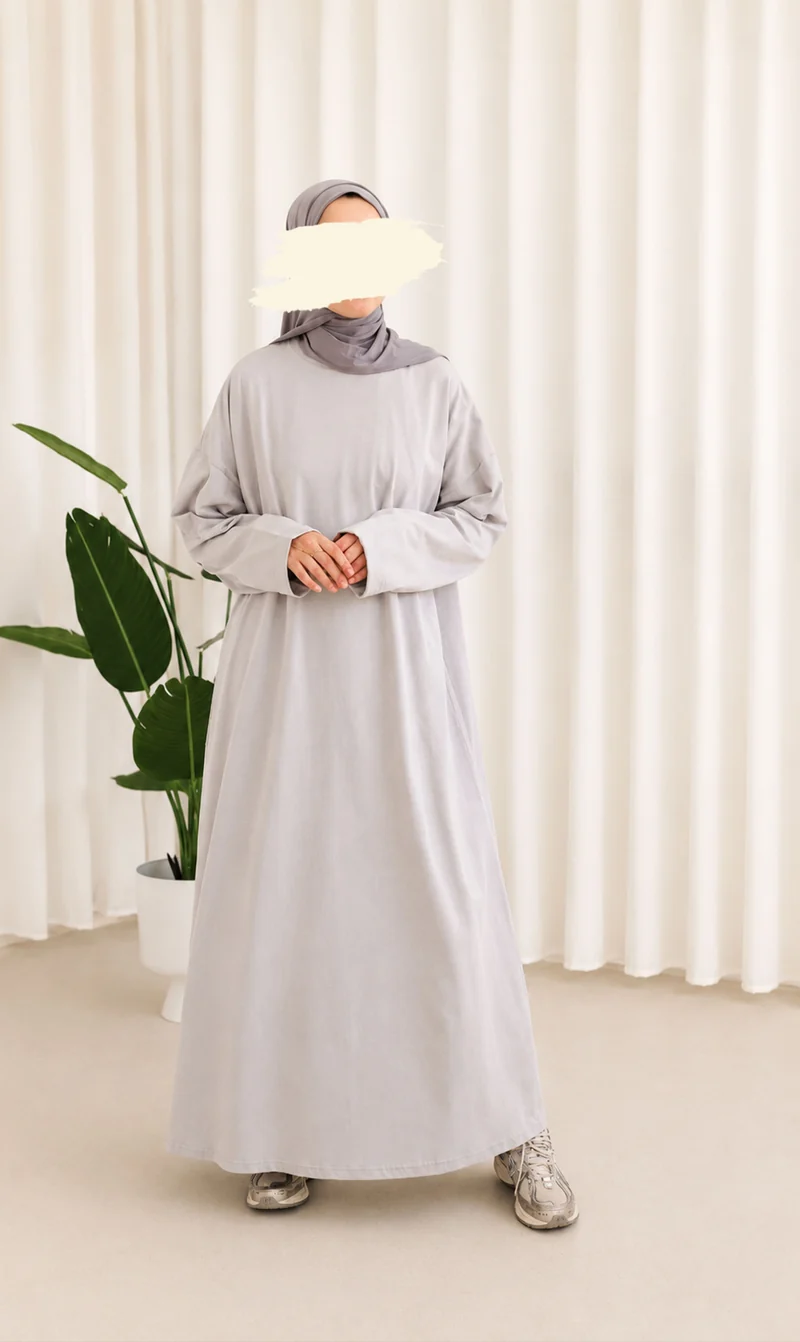 Bequemes Baumwoll-T-Shirt Abaya Busra