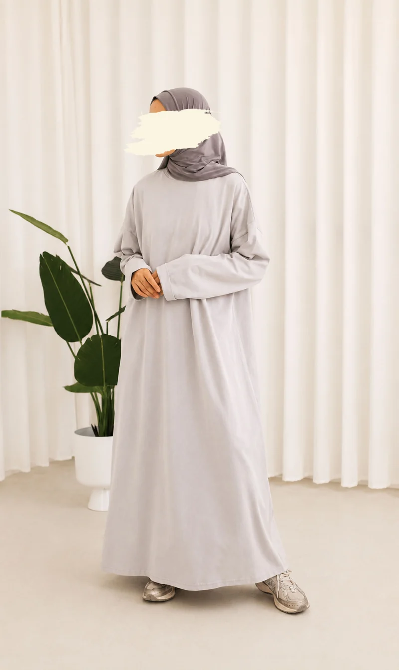 Bequemes Baumwoll-T-Shirt Abaya Busra