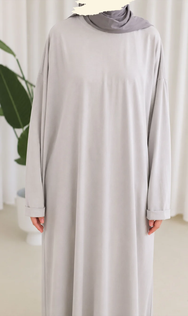 Bequemes Baumwoll-T-Shirt Abaya Busra