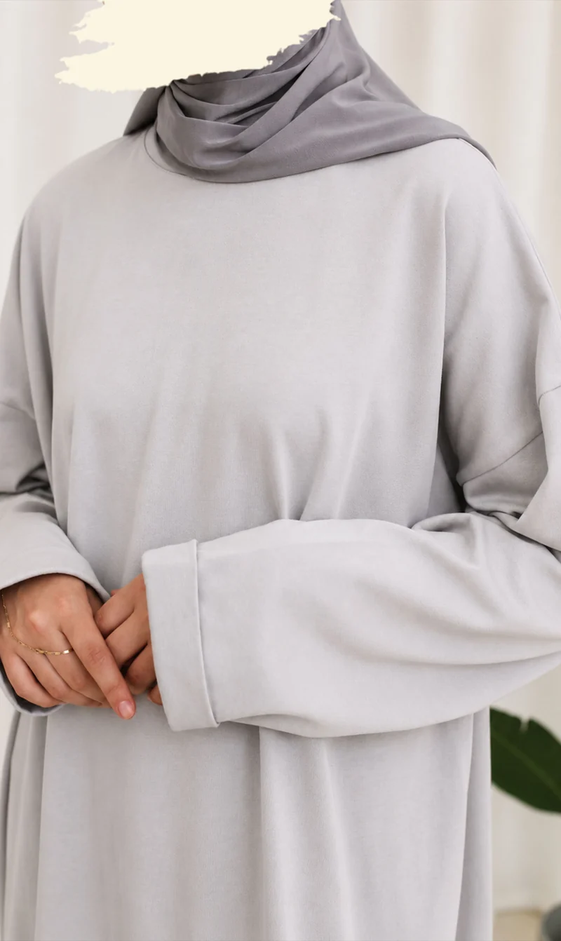 Bequemes Baumwoll-T-Shirt Abaya Busra